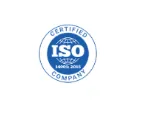 ISO 14001:2015 certified company seal